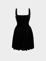 Бархатное платье мини