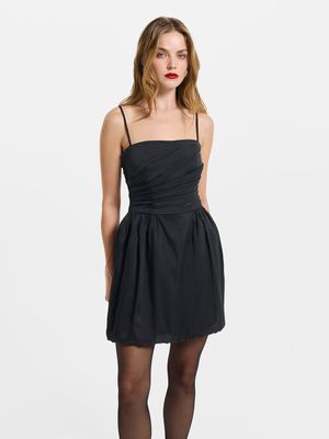 

Платье мини с драпировкой