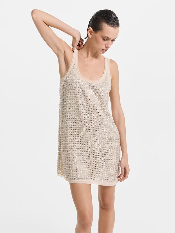 Платье с бисером и пайетками