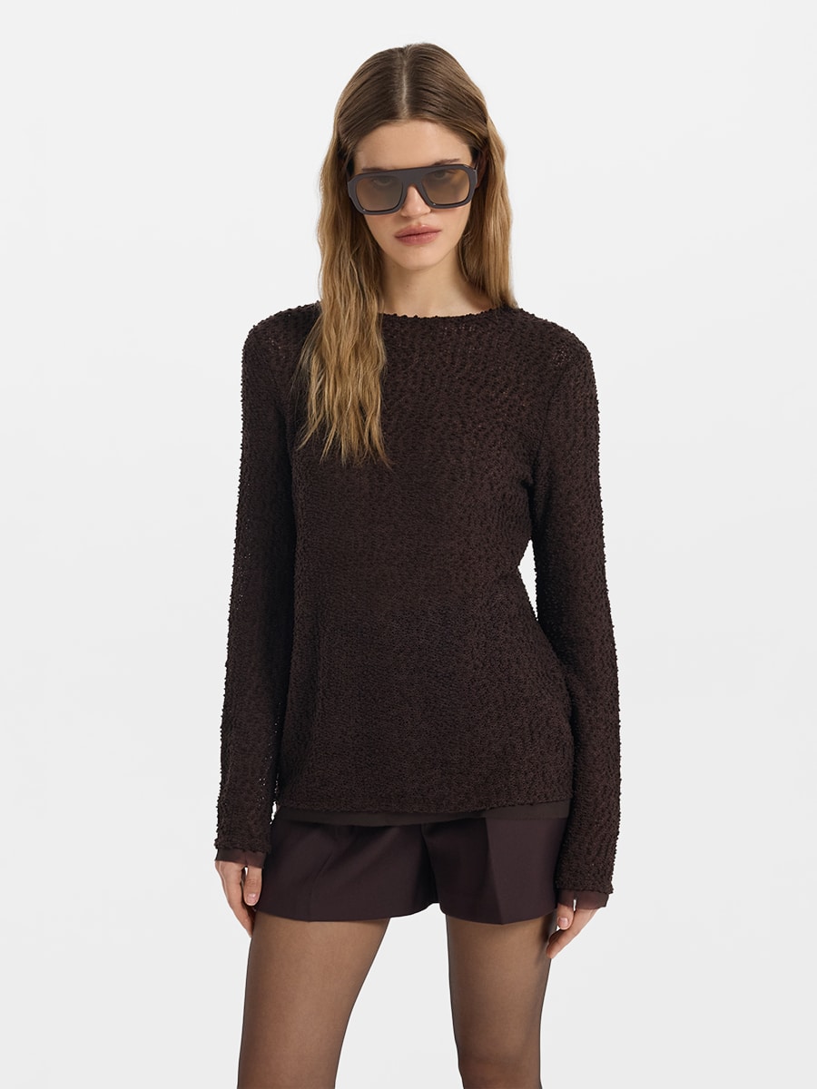 Лонгслив из букле