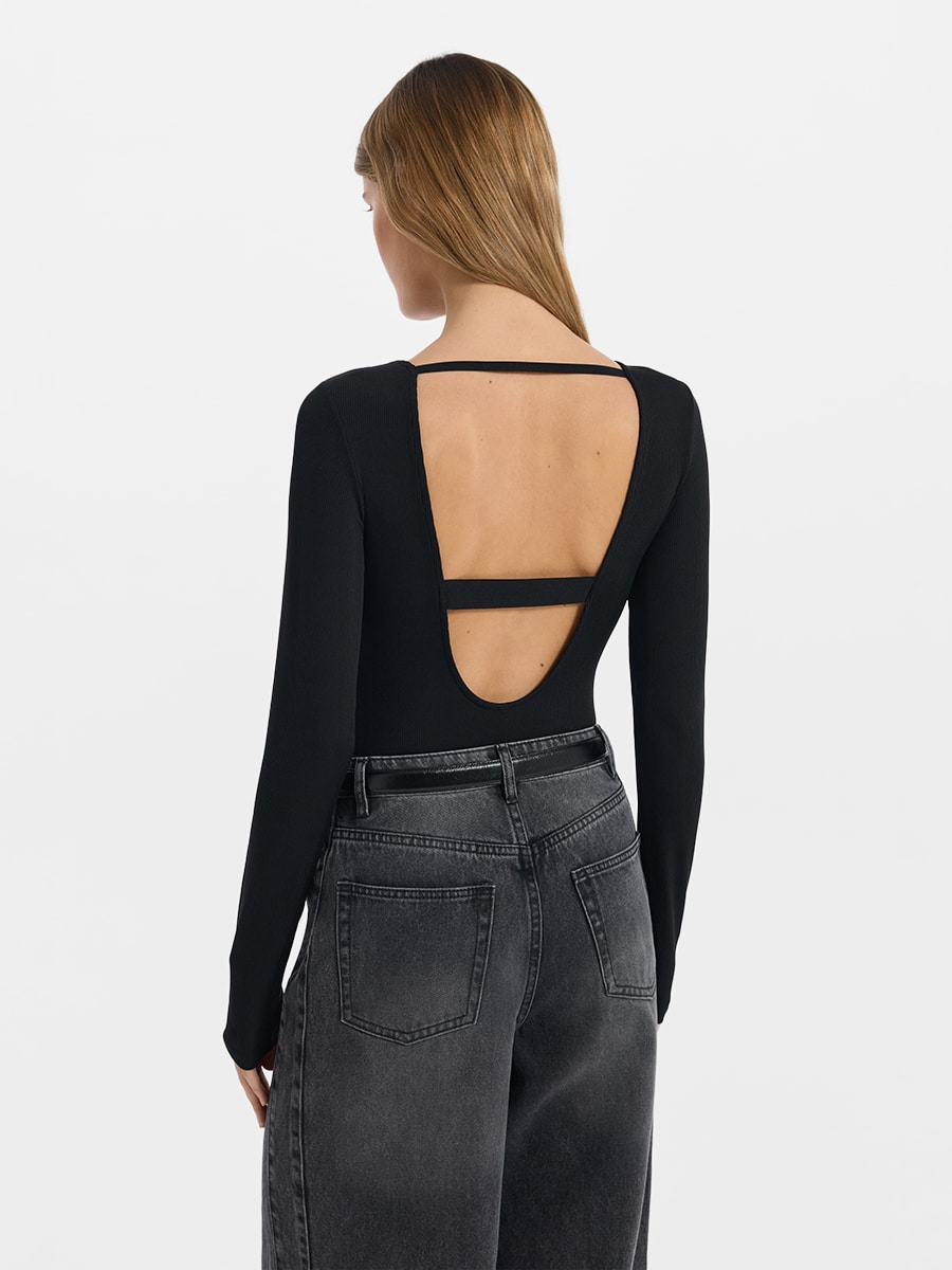 Боди с открытой спиной