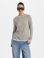 Лонгслив с контрастной отделкой