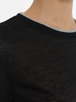 Лонгслив с контрастной отделкой