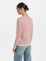 Лонгслив с контрастной отделкой