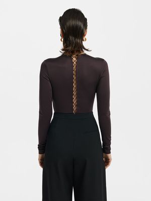 

Боди со шнуровкой на спине