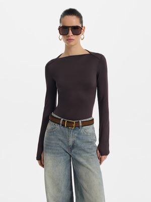 Боди с длинными рукавами