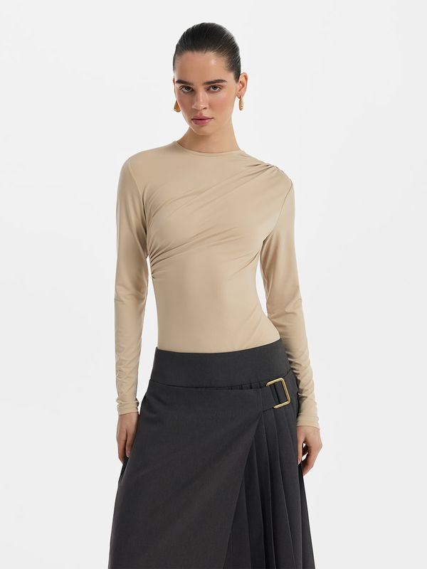 Боди с драпировкой