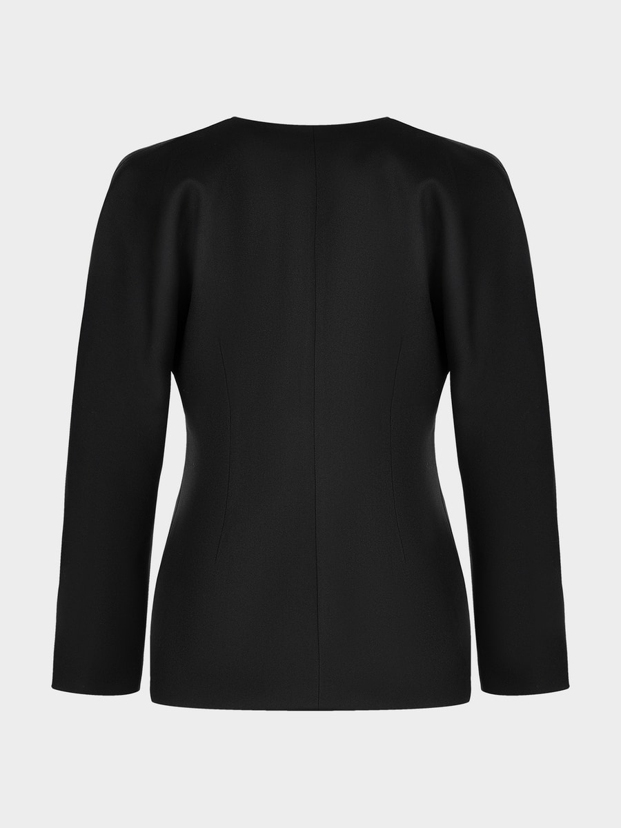 Приталенный жакет с вискозой