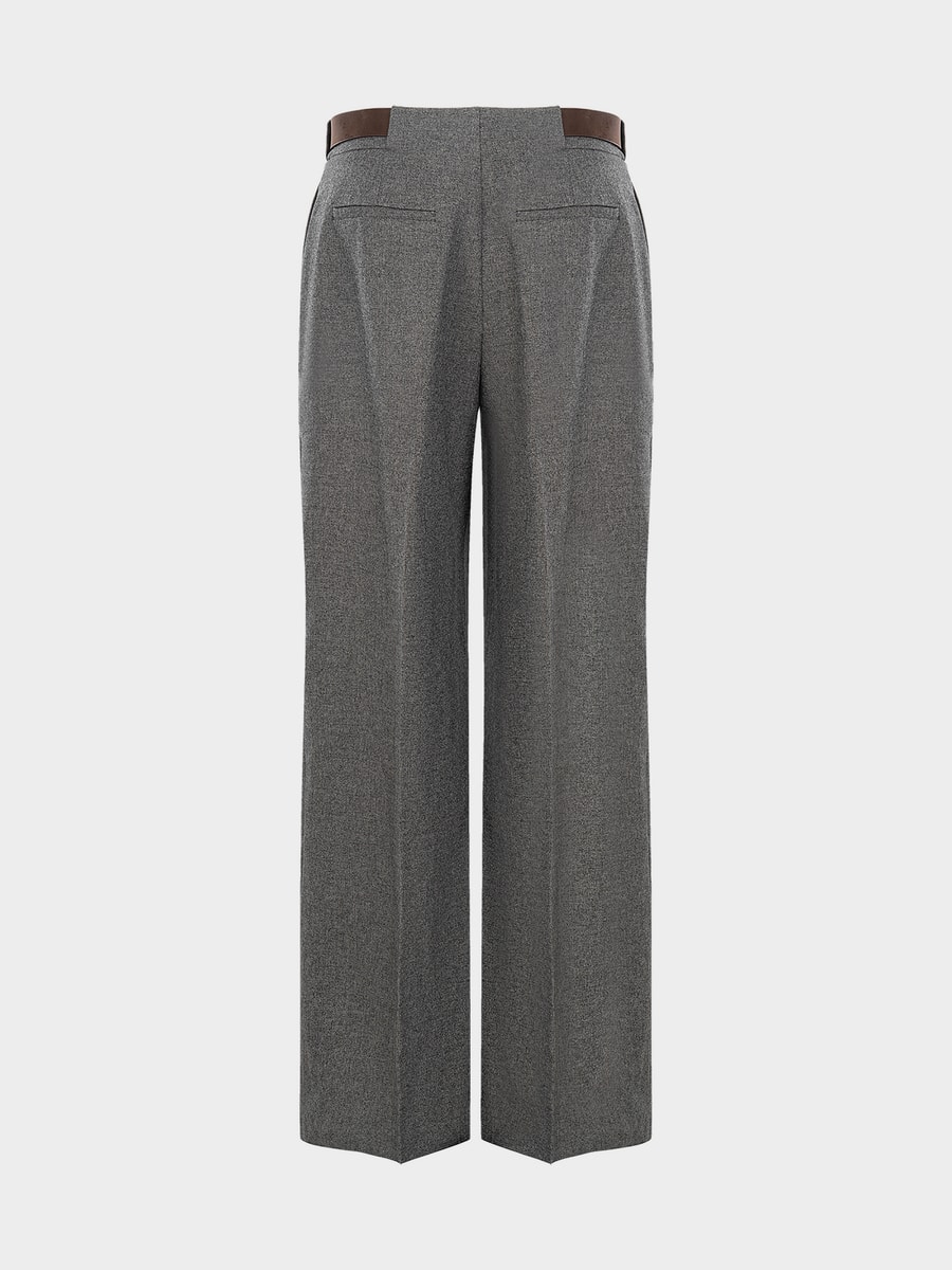 Брюки-палаццо с ремнем