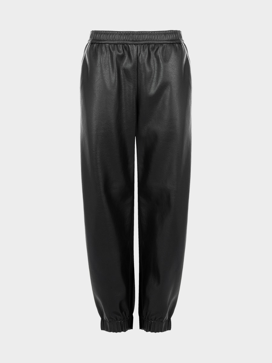 Брюки из экокожи