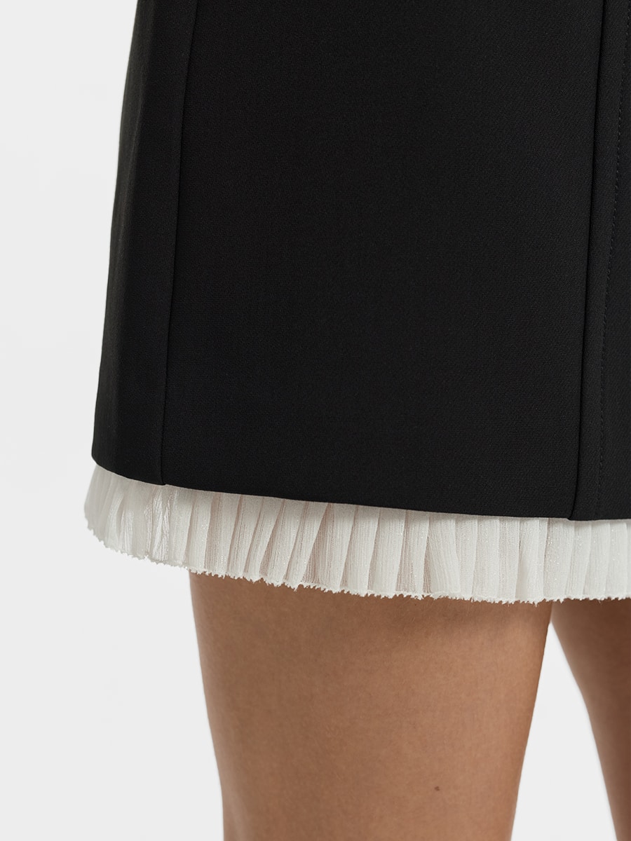 Юбка мини с оборкой