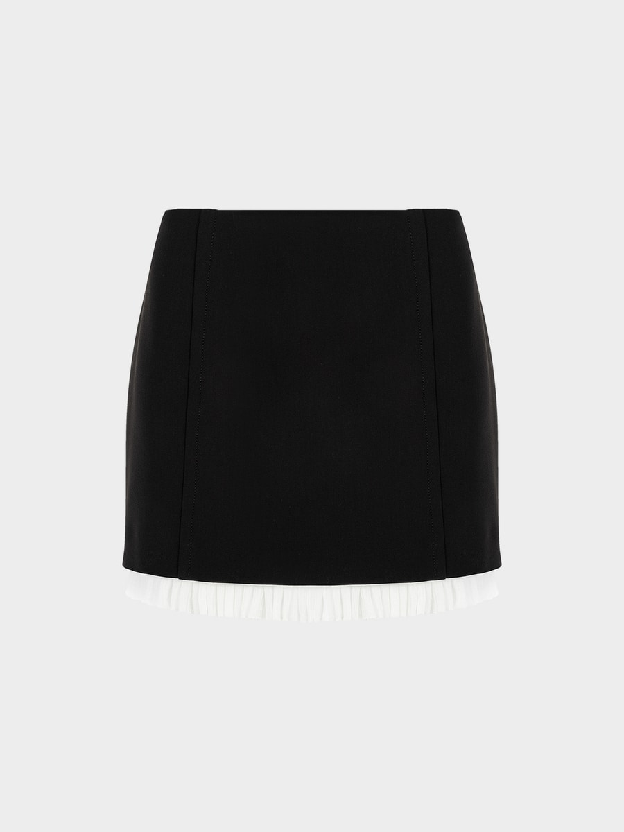 Юбка мини с оборкой