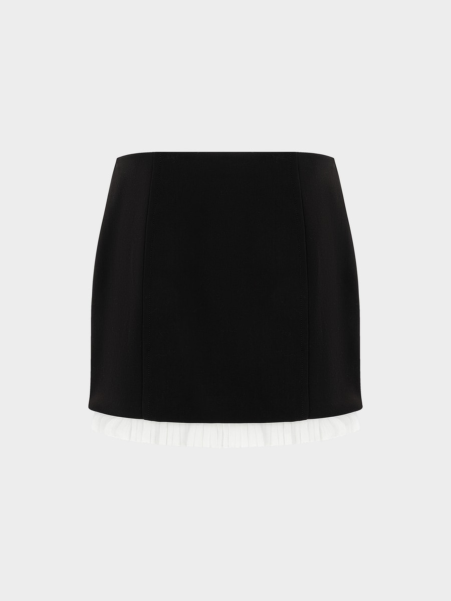 Юбка мини с оборкой