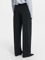 Брюки-палаццо с защипами