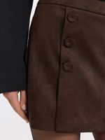 Юбка-шорты из экозамши