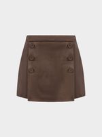 Юбка-шорты из экозамши