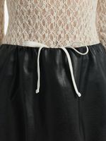 Юбка-баллон из экокожи