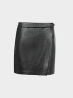 Юбка мини из экокожи