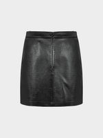 Юбка мини из экокожи