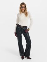 Брюки из экокожи