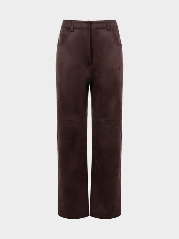 Брюки из экозамши