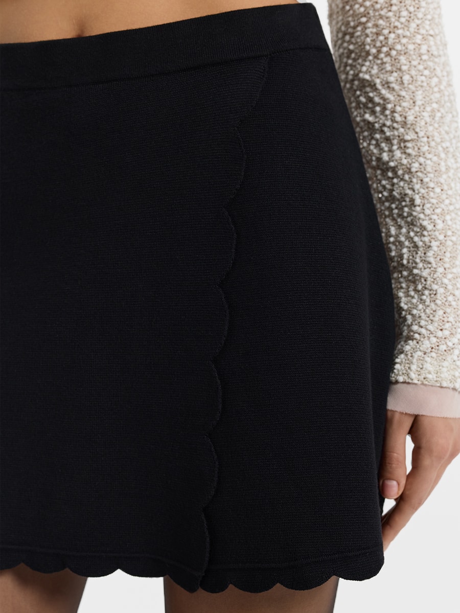 Трикотажная юбка-шорты 