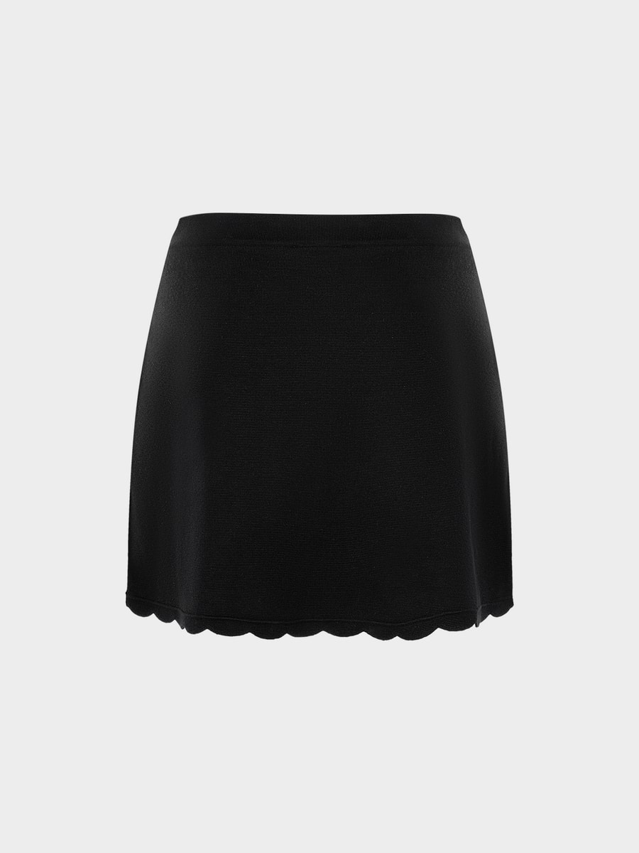 Трикотажная юбка-шорты 