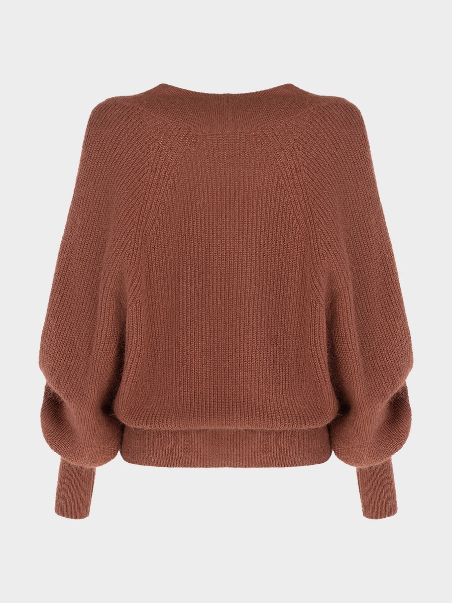 Джемпер с ангорой и шерстью