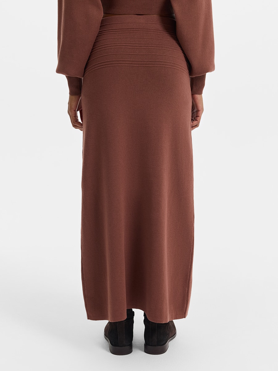 Трикотажная юбка из хлопка 