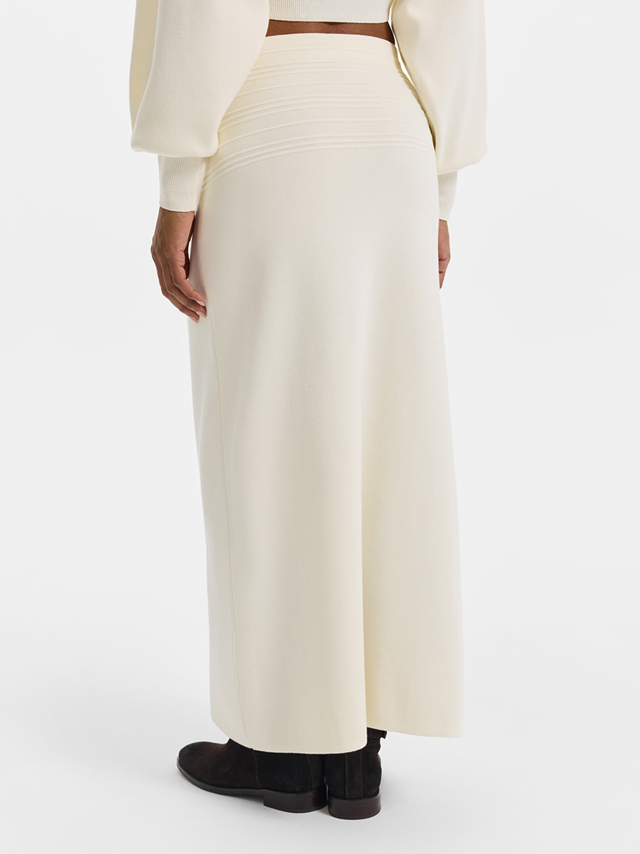 Трикотажная юбка из хлопка и вискозы 6151326211-61
