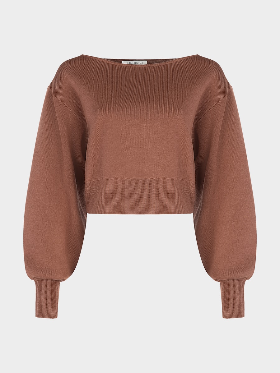 Джемпер из хлопка и вискозы