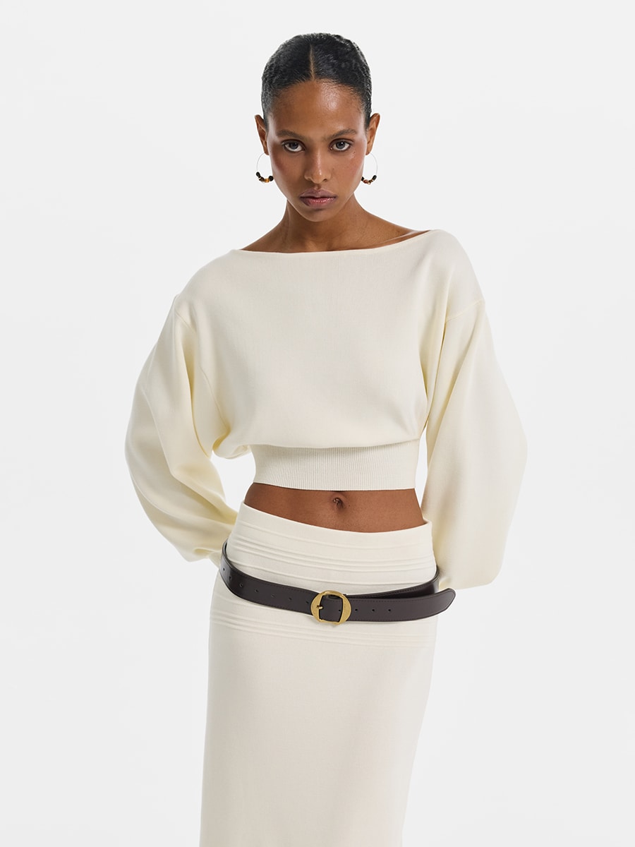 Джемпер из хлопка и вискозы