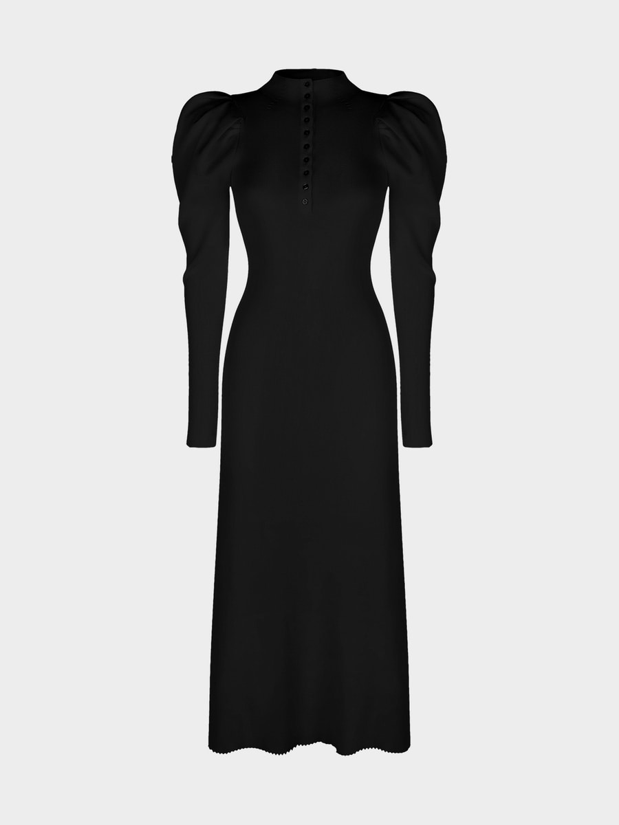 Трикотажное платье миди