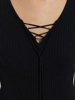 Джемпер со шнуровкой