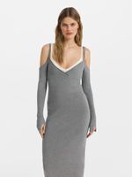 Трикотажное платье с бретелями