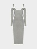 Трикотажное платье с бретелями