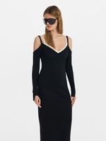 Трикотажное платье с бретелями