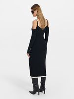 Трикотажное платье с бретелями