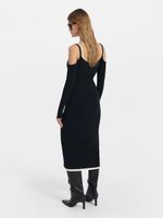 Трикотажное платье с бретелями