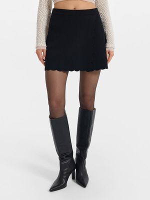 Трикотажная юбка-шорты