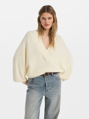 

Джемпер с ангорой и шерстью