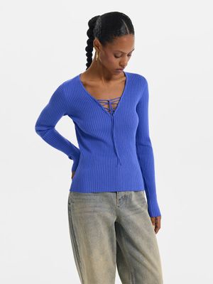 

Джемпер со шнуровкой