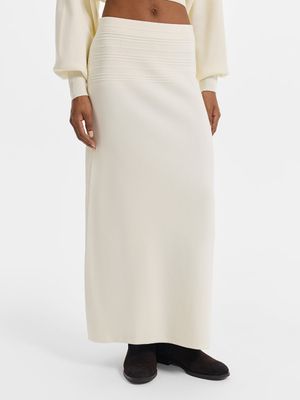 Трикотажная юбка из хлопка и вискозы