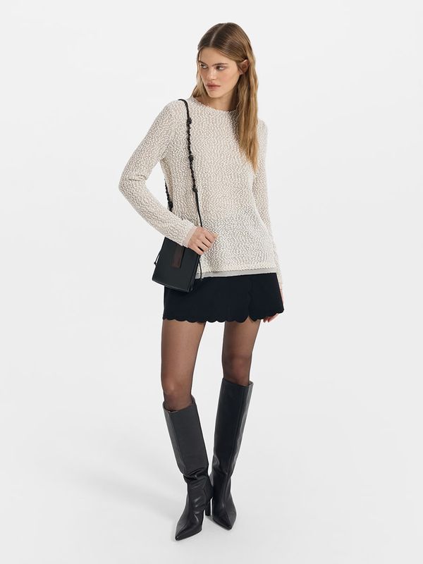 Трикотажная юбка-шорты