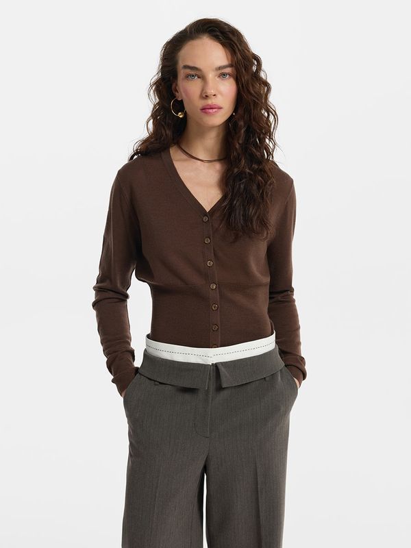 Кардиган из 100% шерсти