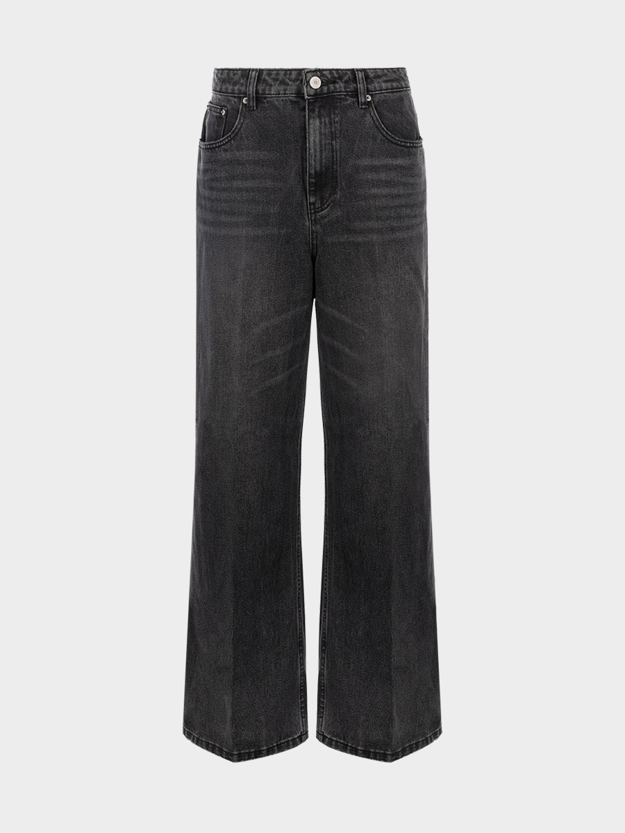 Джинсы Straight fit с высокой посадкой