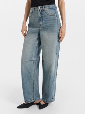 Джинсы Baggy fit с высокой посадкой