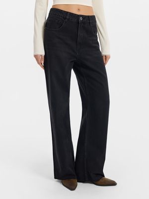 Джинсы Straight fit с высокой посадкой