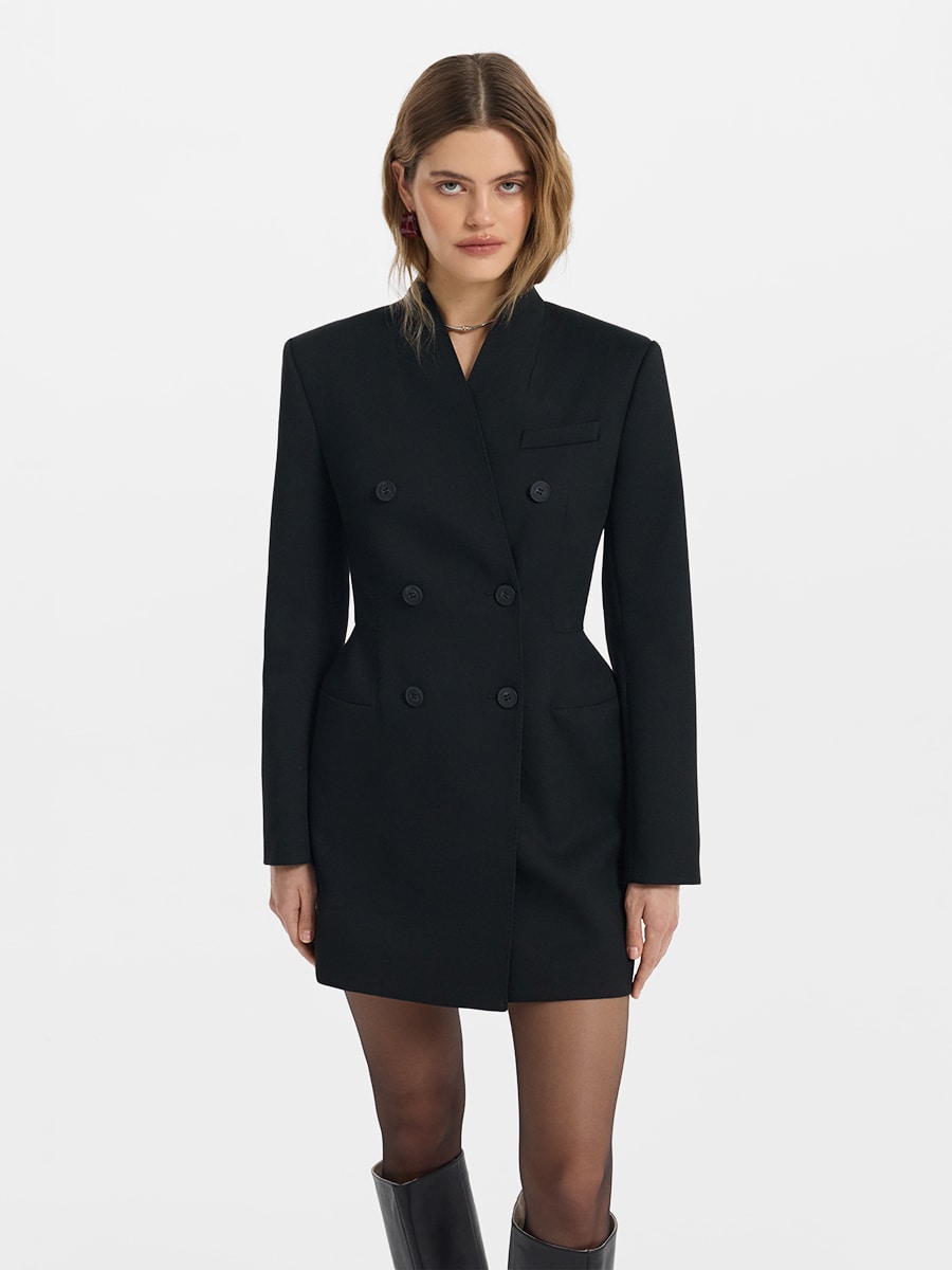 Приталенное платье-жакет с вискозой 6151604504-50