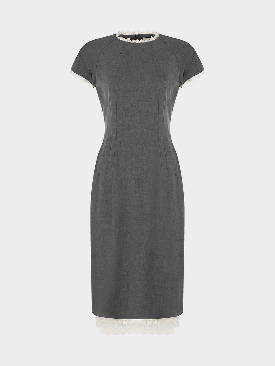 Платье миди с кружевом 6151606506-32